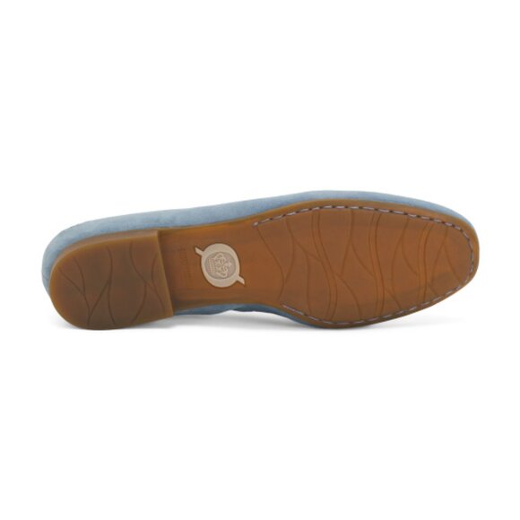 Born® Petula Suede Flower Flat | HSN BORN Suede Petula Comfort Ballet Flats With Flower